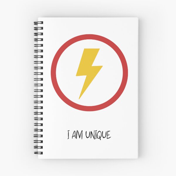 Item preview, I Am Unique Positive Affirmation Lightning Bolt Graphic designed and sold by DVNarts.
