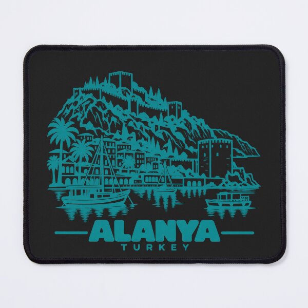 Item preview, Alanya Turkey Line Art Coastline Poster designed and sold by CMYKStudio.