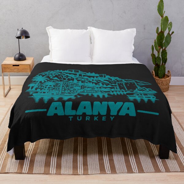 Item preview, Alanya Turkey Line Art Coastline Poster designed and sold by CMYKStudio.
