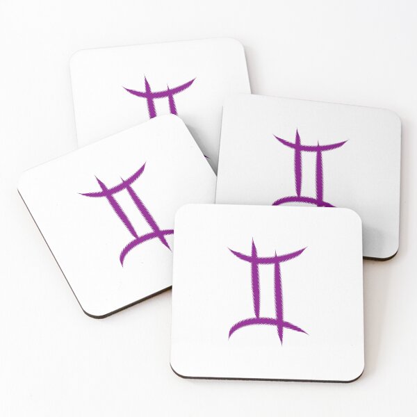 Item preview, Purple Gemini Twins Zodiac Symbol Design designed and sold by pattern-archive.