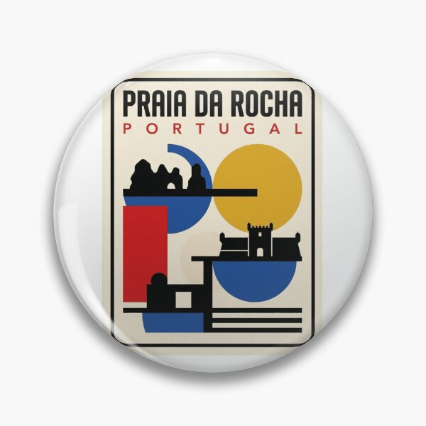 Item preview, Retro Praia Da Rocha Bauhaus Geometric Skyline designed and sold by k3rstman1.