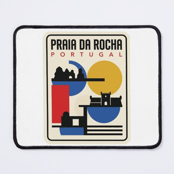 Item preview, Retro Praia Da Rocha Bauhaus Geometric Skyline designed and sold by k3rstman1.