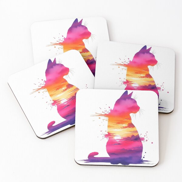 Item preview, Cat Sunset Sky Nature Feline Pet Owner Lover designed and sold by minasarina.