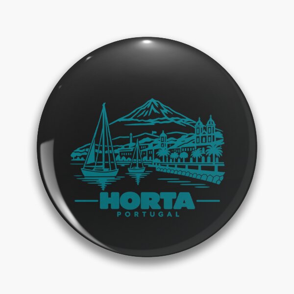 Item preview, Horta Portugal Line Art Coastline Poster designed and sold by CMYKStudio.