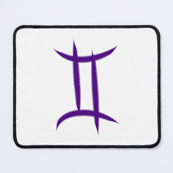 Item preview, Dark Purple Gemini Twins Zodiac Symbol Design designed and sold by pattern-archive.