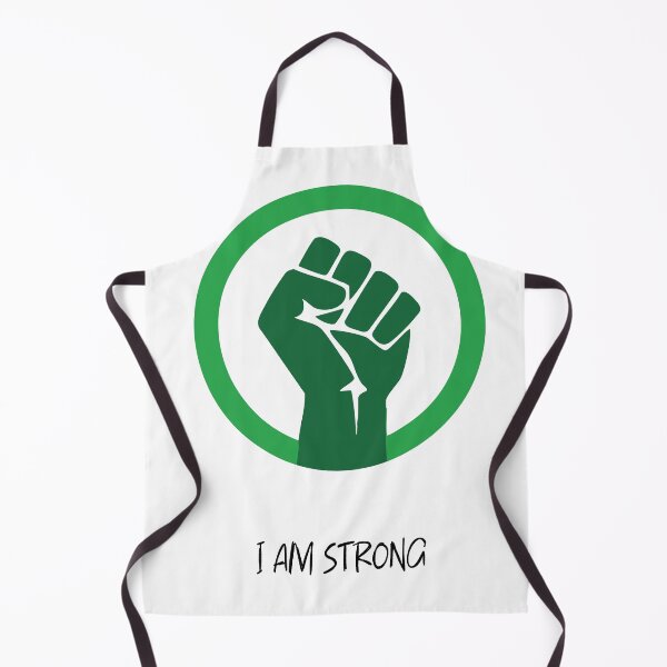 Item preview, I Am Strong Empowerment Affirmation Raised Fist Graphic designed and sold by DVNarts.