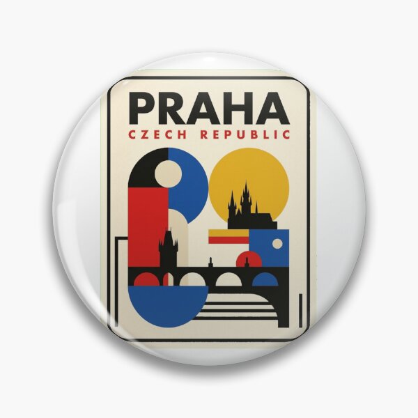 Artikelvorschau, Retro Prag Bauhaus Geometrische Skyline entworfen und verkauft von k3rstman1.