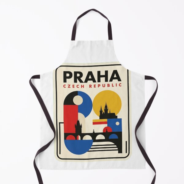 Item preview, Retro Praha Bauhaus Geometric Skyline designed and sold by k3rstman1.