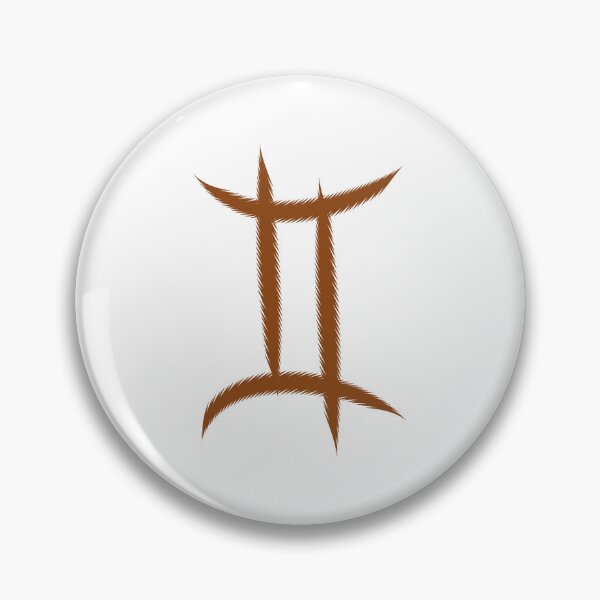 Item preview, Brown Gemini Twins Zodiac Symbol Design designed and sold by pattern-archive.