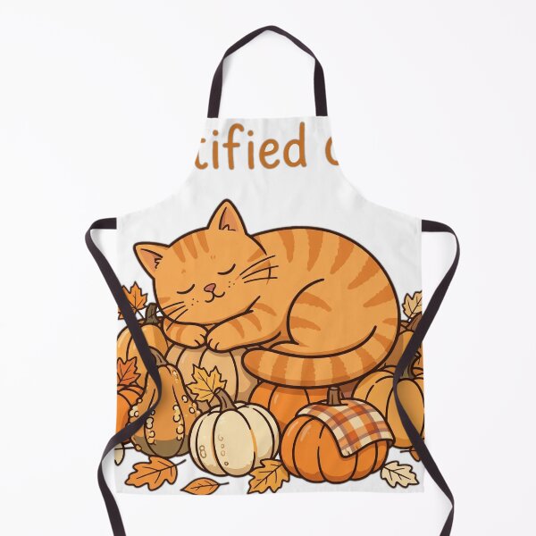 Item preview, Certified Cozy Orange Cat Fall Pumpkin Sticker designed and sold by The Oakhaven Archive.