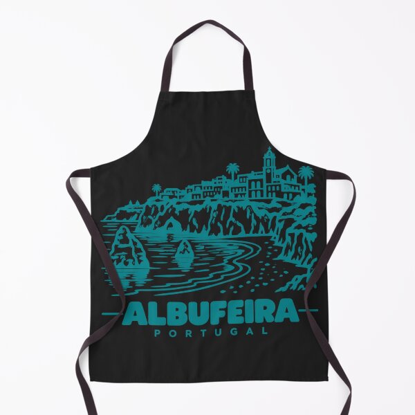 Item preview, Albufeira Portugal Line Art Coastline Poster designed and sold by CMYKStudio.