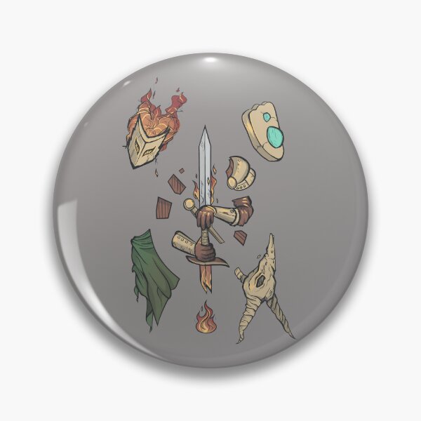 Item preview, Dead Cells Trio Ensemble Fire Bone Robot-63 designed and sold by LauraEngelhardt.