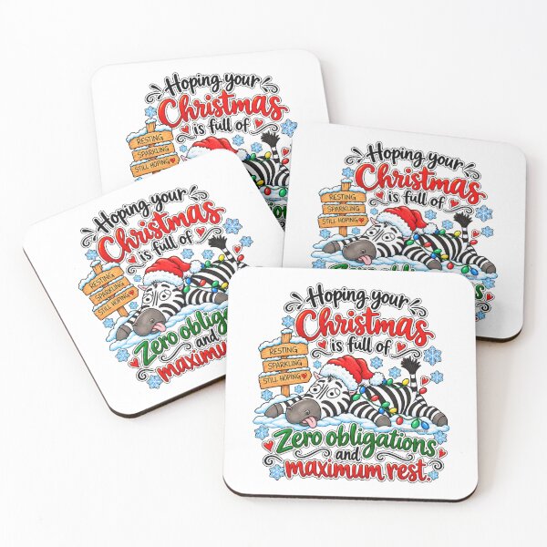 Item preview, Chronic Illness Christmas Zebra – Zero Obligations & Maximum Rest designed and sold by newsuept25.art.