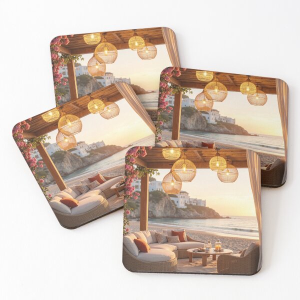 Item preview, Twilight by the Shore - Coastal Luxury Lounge designed and sold by nhk999.
