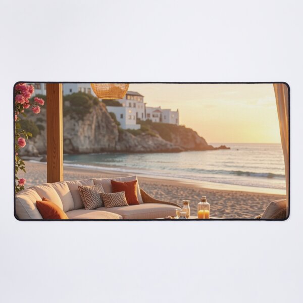 Item preview, Twilight by the Shore - Coastal Luxury Lounge designed and sold by nhk999.