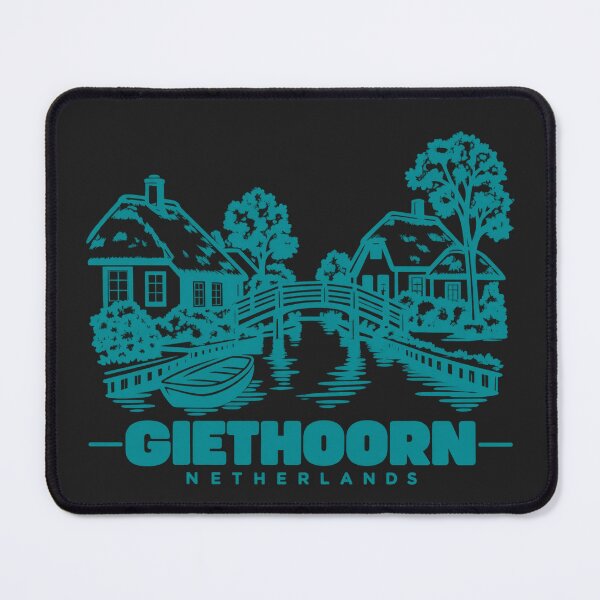 Item preview, Giethoorn Netherlands Line Art Landmark Poster designed and sold by CMYKStudio.