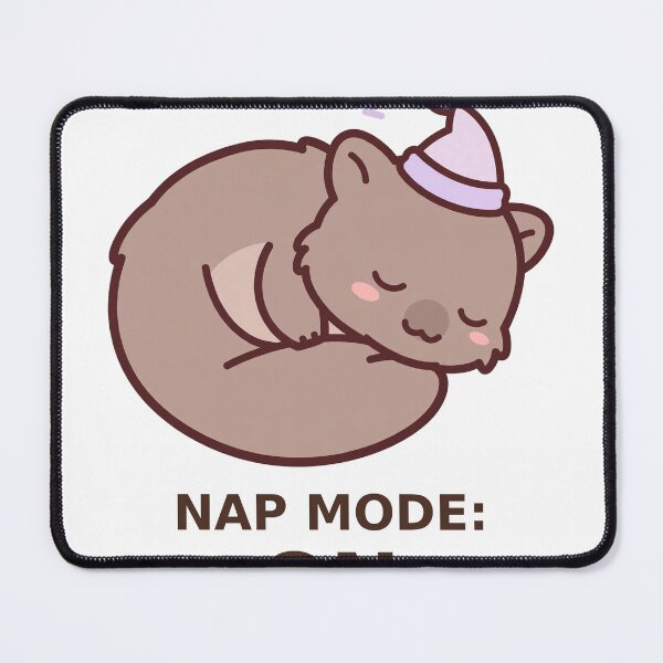 Item preview, Nap Mode On - Kawaii Wombat designed and sold by Visual Dept..