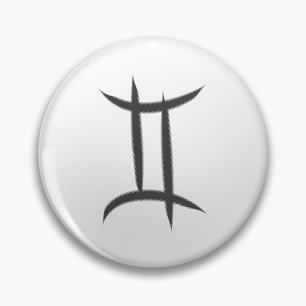 Item preview, Dark Gray Gemini Twins Zodiac Symbol Design designed and sold by pattern-archive.