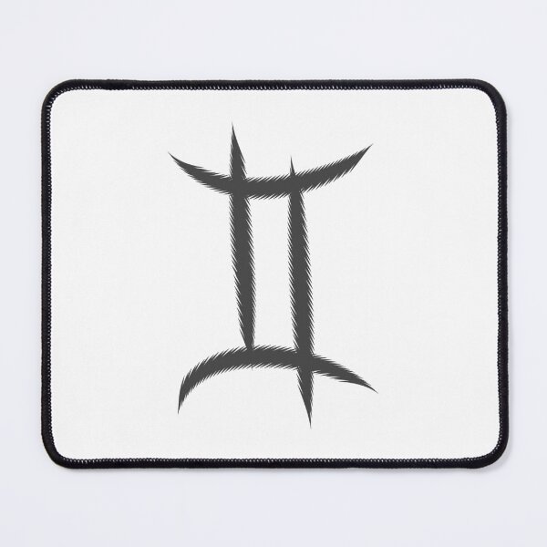 Item preview, Dark Gray Gemini Twins Zodiac Symbol Design designed and sold by pattern-archive.