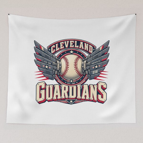 Item preview, Cleveland Guardians Mechanical Wings Emblem designed and sold by Dresut.