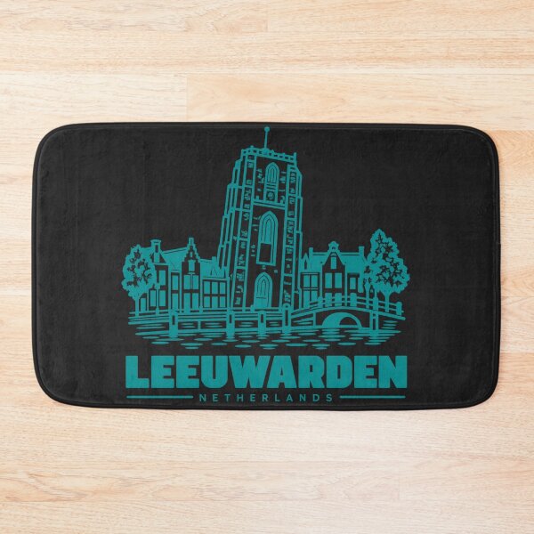 Item preview, Leeuwarden Netherlands Line Art Landmark Poster designed and sold by CMYKStudio.