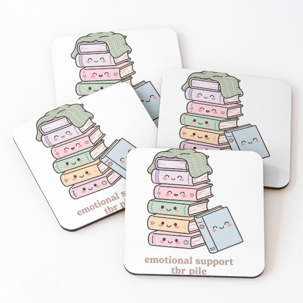 Item preview, Emotional Support TBR Pile Book Lover Sticker designed and sold by The Oakhaven Archive.