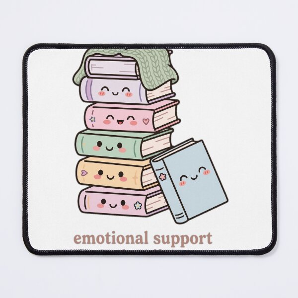 Item preview, Emotional Support TBR Pile Book Lover Sticker designed and sold by The Oakhaven Archive.