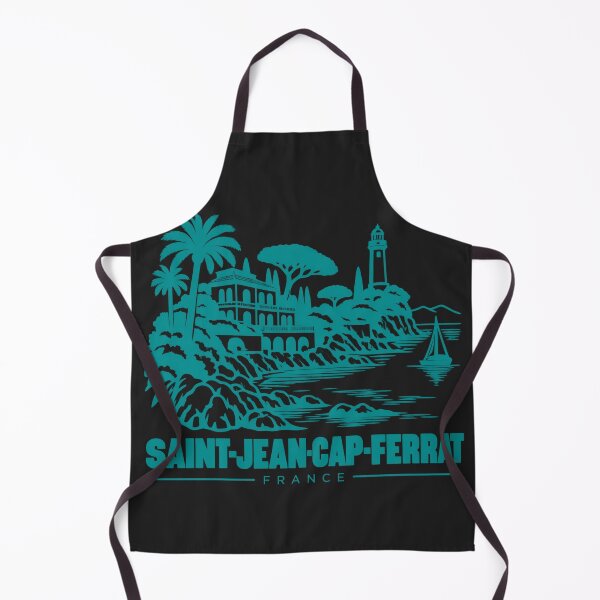 Item preview, Saint Jean Cap Ferrat France Line Art Coastline Poster designed and sold by CMYKStudio.