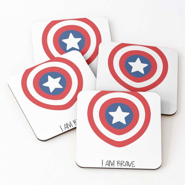 Item preview, I Am Brave – Courage & Empowerment Affirmation | Red White Blue Star Design designed and sold by DVNarts.