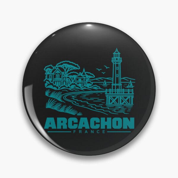 Item preview, Arcachon France Line Art Coastline Poster designed and sold by CMYKStudio.