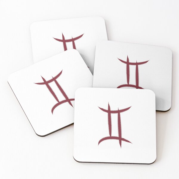Item preview, Burgundy Gemini Twins Zodiac Symbol Design designed and sold by pattern-archive.