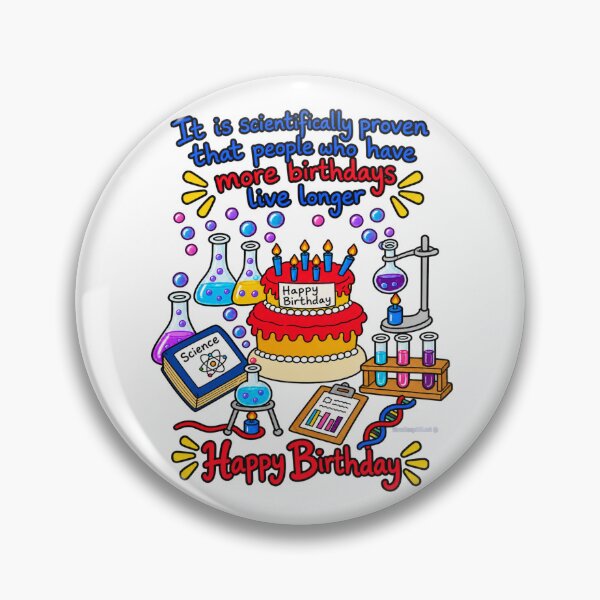 Item preview, Scientifically Proven Birthday – Funny Science Lover Design designed and sold by newsuept25.art.
