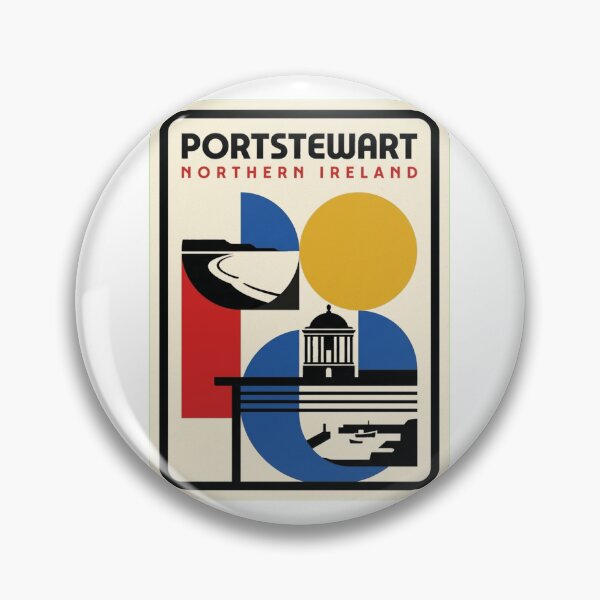 Item preview, Retro Portstewart Bauhaus Geometric Skyline designed and sold by k3rstman1.