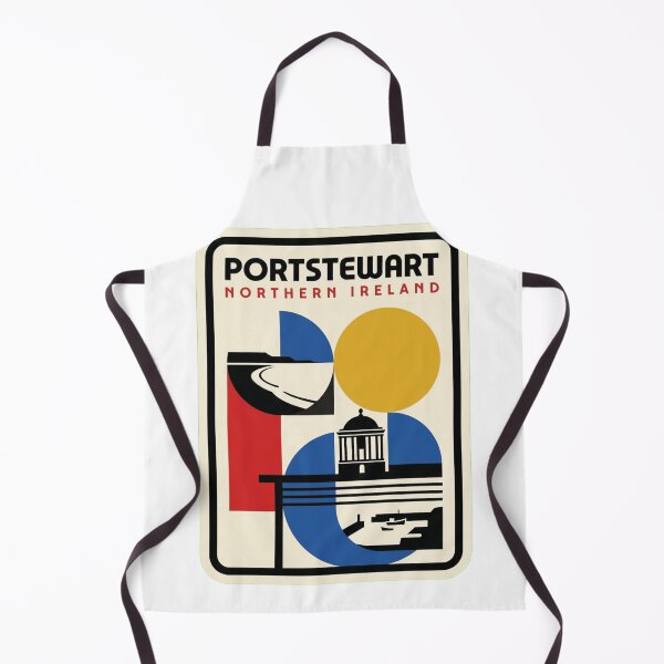 Item preview, Retro Portstewart Bauhaus Geometric Skyline designed and sold by k3rstman1.