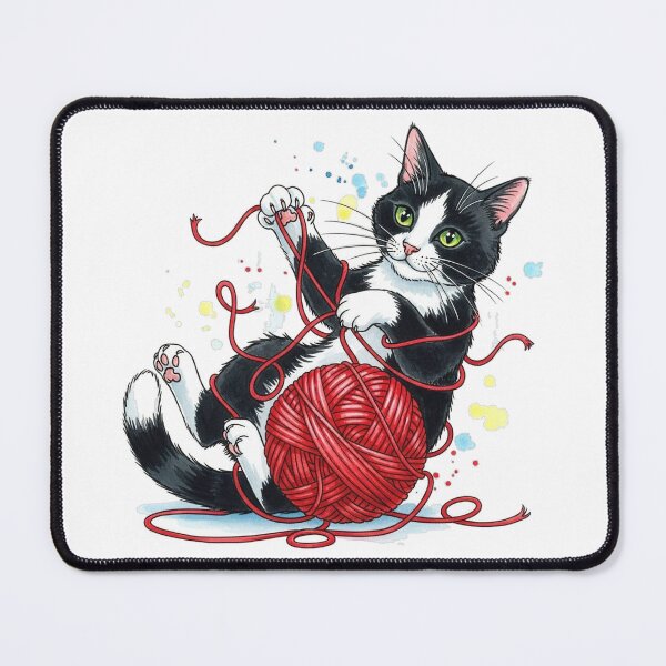 Item preview, Playful Cat Yarn Ball For Cat Lovers designed and sold by minasarina.