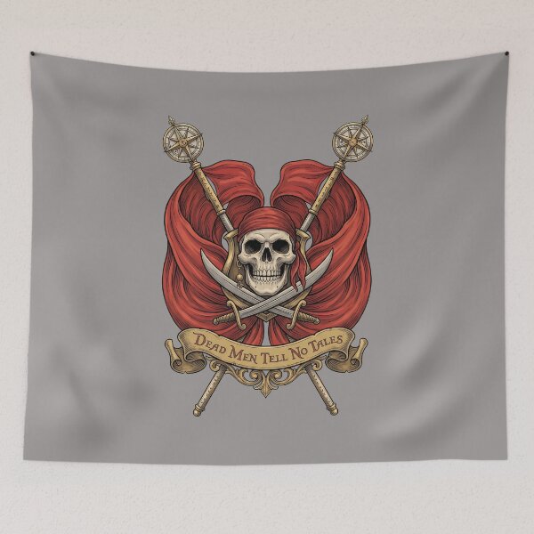 Artikelvorschau, Dead Men Tell No Tales Pirate Skull Flag-37 entworfen und verkauft von LauraEngelhardt.