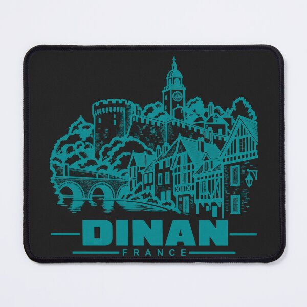 Item preview, Dinan France Line Art Landmark Poster designed and sold by CMYKStudio.
