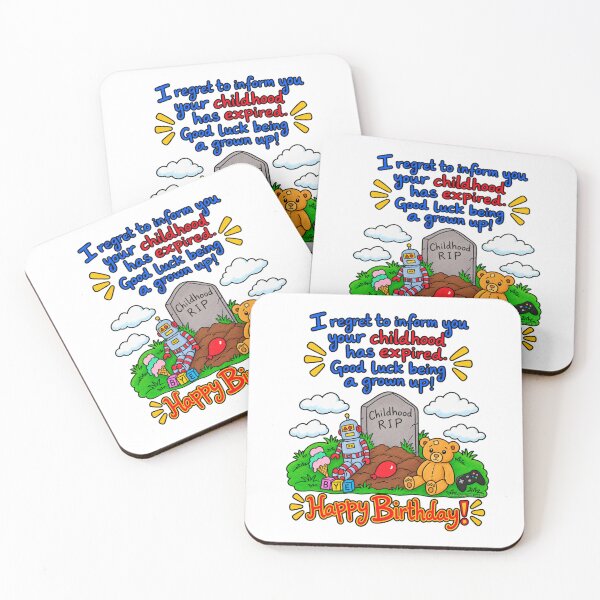Item preview, Funny Childhood Expired Birthday – Growing Up Humor designed and sold by newsuept25.art.