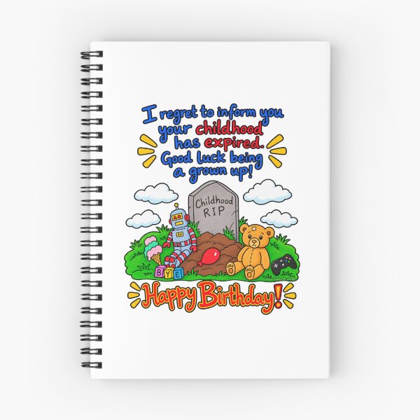 Item preview, Funny Childhood Expired Birthday – Growing Up Humor designed and sold by newsuept25.art.