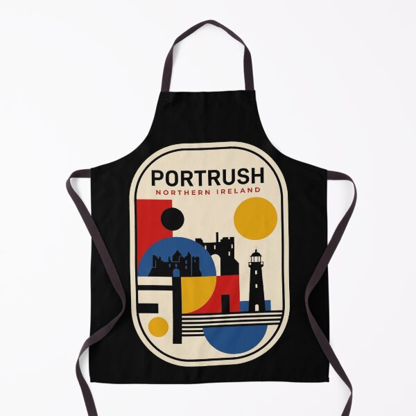 Item preview, Retro Portrush Bauhaus Geometric Skyline designed and sold by k3rstman1.