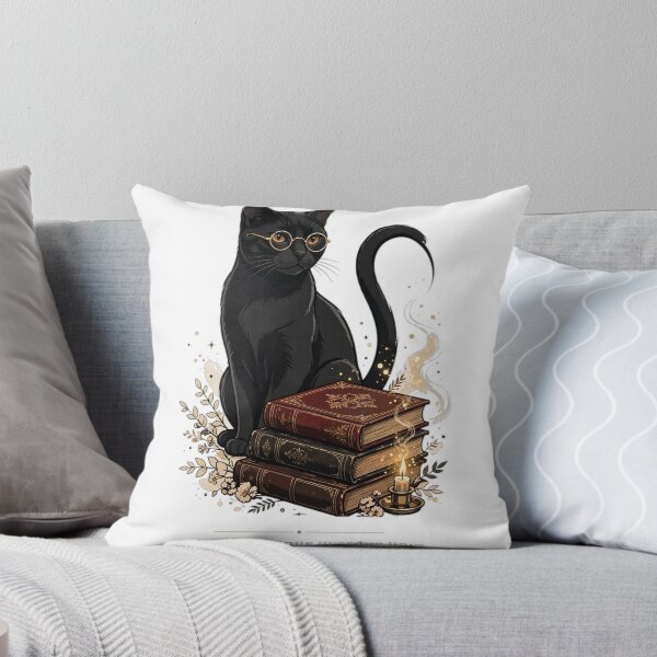 Item preview, Nine Lives Infinite Overdue Fines Funny Cat designed and sold by The Oakhaven Archive.
