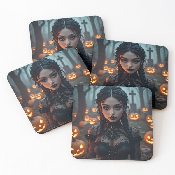 Item preview, Hot Halloween Anime Babe Goth Mommy Waifu Woman designed and sold by Your New Fixation.