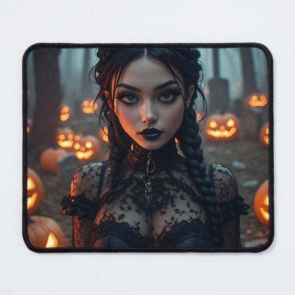Item preview, Hot Halloween Anime Babe Goth Mommy Waifu Woman designed and sold by Your New Fixation.