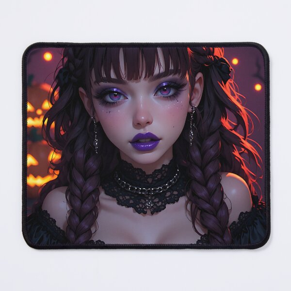 Item preview, Hot Halloween Anime Babe Goth Mommy Waifu Woman designed and sold by Your New Fixation.