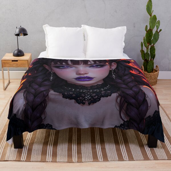 Item preview, Hot Halloween Anime Babe Goth Mommy Waifu Woman designed and sold by Your New Fixation.