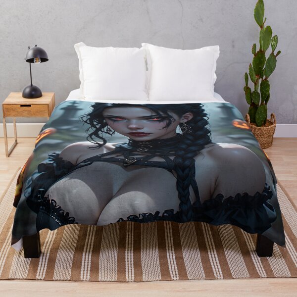 Item preview, Hot Halloween Anime Babe Goth Mommy Waifu Woman designed and sold by Your New Fixation.