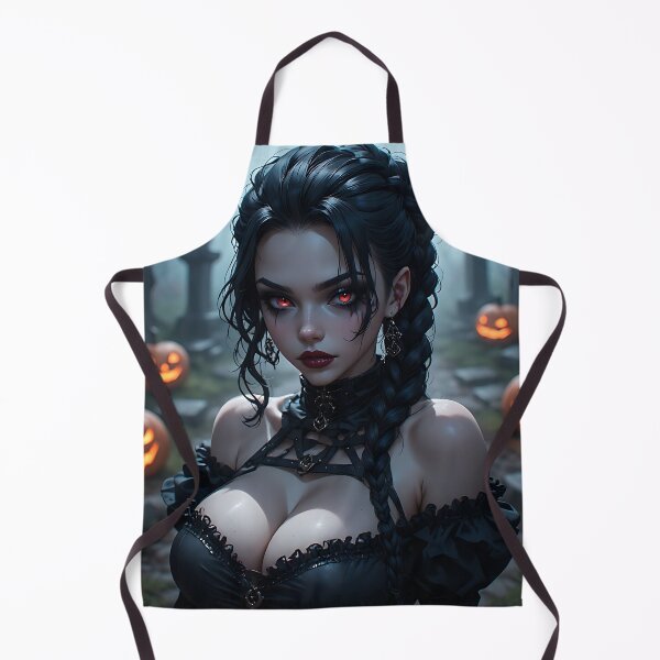Item preview, Hot Halloween Anime Babe Goth Mommy Waifu Woman designed and sold by Your New Fixation.