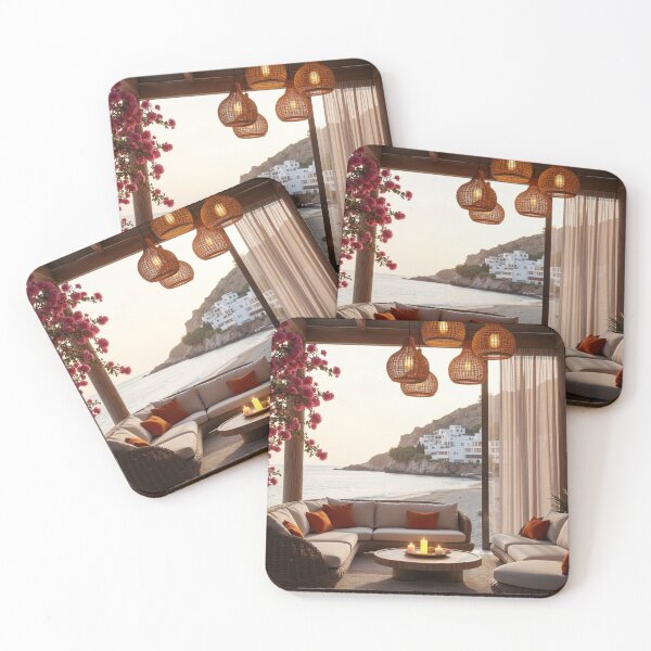 Item preview, Sunset Cove Lounge - Coastal Evening Retreat designed and sold by nhk999.