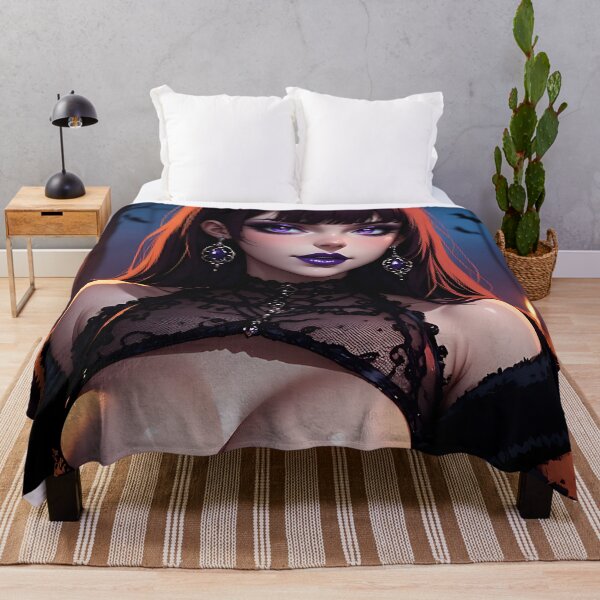 Item preview, Hot Halloween Anime Babe Goth Mommy Waifu Woman designed and sold by Your New Fixation.
