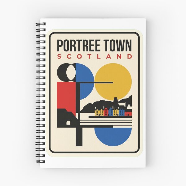Item preview, Retro Portree Town Bauhaus Geometric Skyline designed and sold by k3rstman1.